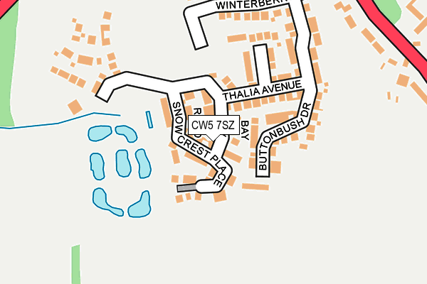 CW5 7SZ map - OS OpenMap – Local (Ordnance Survey) CW5 7SZ map - OS OpenMap – Local (Ordnance Survey)