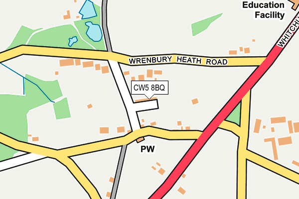 CW5 8BQ map - OS OpenMap – Local (Ordnance Survey) CW5 8BQ map - OS OpenMap – Local (Ordnance Survey)