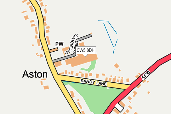 CW5 8DH map - OS OpenMap – Local (Ordnance Survey) CW5 8DH map - OS OpenMap – Local (Ordnance Survey)