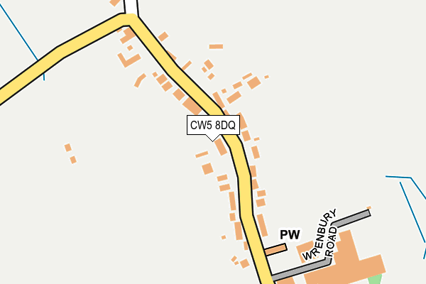 CW5 8DQ map - OS OpenMap – Local (Ordnance Survey) CW5 8DQ map - OS OpenMap – Local (Ordnance Survey)