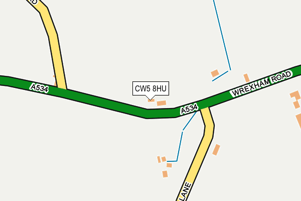 CW5 8HU map - OS OpenMap – Local (Ordnance Survey) CW5 8HU map - OS OpenMap – Local (Ordnance Survey)