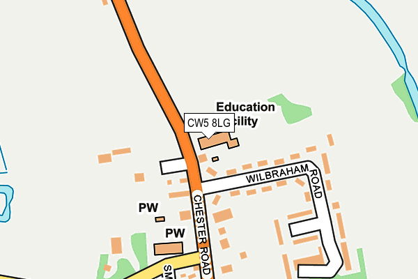 CW5 8LG map - OS OpenMap – Local (Ordnance Survey) CW5 8LG map - OS OpenMap – Local (Ordnance Survey)