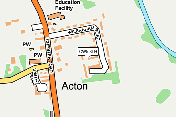 CW5 8LH map - OS OpenMap – Local (Ordnance Survey) CW5 8LH map - OS OpenMap – Local (Ordnance Survey)