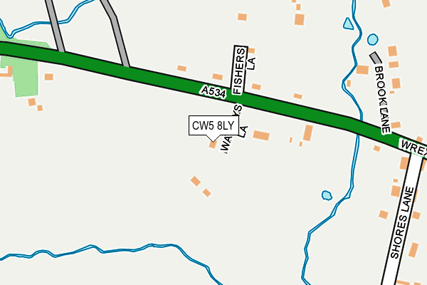 CW5 8LY map - OS OpenMap – Local (Ordnance Survey) CW5 8LY map - OS OpenMap – Local (Ordnance Survey)