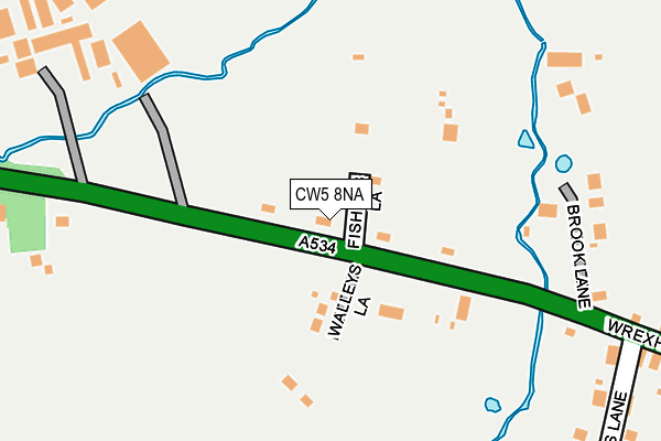 CW5 8NA map - OS OpenMap – Local (Ordnance Survey) CW5 8NA map - OS OpenMap – Local (Ordnance Survey)
