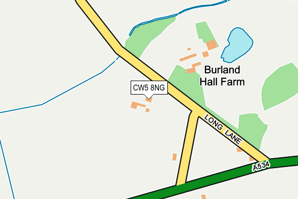 CW5 8NG map - OS OpenMap – Local (Ordnance Survey) CW5 8NG map - OS OpenMap – Local (Ordnance Survey)