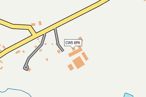 CW5 8PA map - OS OpenMap – Local (Ordnance Survey) CW5 8PA map - OS OpenMap – Local (Ordnance Survey)
