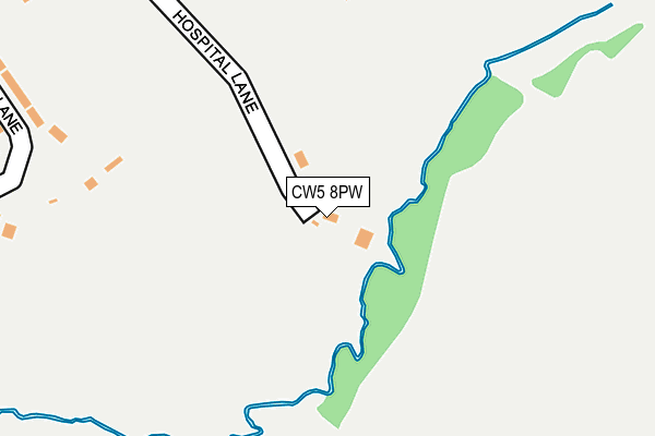 CW5 8PW map - OS OpenMap – Local (Ordnance Survey) CW5 8PW map - OS OpenMap – Local (Ordnance Survey)