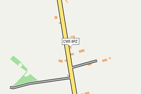 CW5 8PZ map - OS OpenMap – Local (Ordnance Survey)