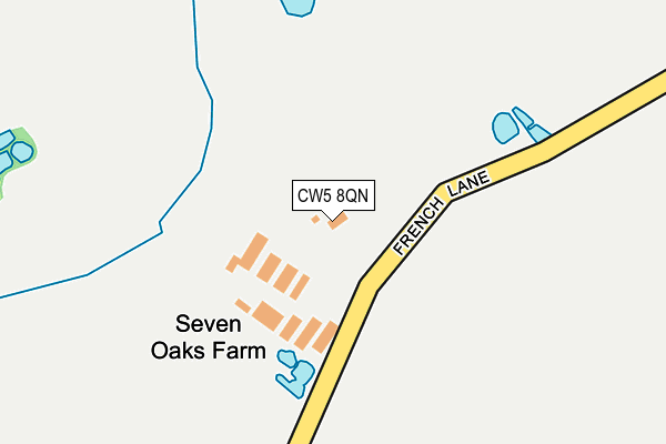CW5 8QN map - OS OpenMap – Local (Ordnance Survey) CW5 8QN map - OS OpenMap – Local (Ordnance Survey)