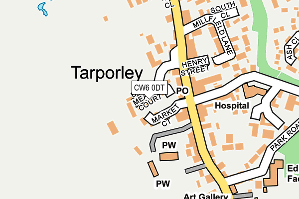 CW6 0DT map - OS OpenMap – Local (Ordnance Survey) CW6 0DT map - OS OpenMap – Local (Ordnance Survey)