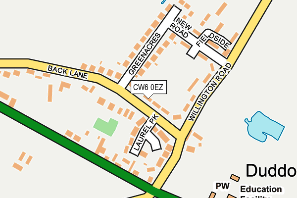 CW6 0EZ map - OS OpenMap – Local (Ordnance Survey) CW6 0EZ map - OS OpenMap – Local (Ordnance Survey)