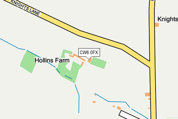 CW6 0FX map - OS OpenMap – Local (Ordnance Survey) CW6 0FX map - OS OpenMap – Local (Ordnance Survey)