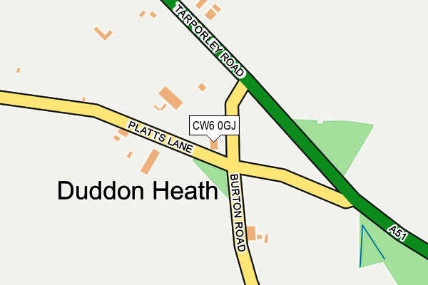 CW6 0GJ map - OS OpenMap – Local (Ordnance Survey) CW6 0GJ map - OS OpenMap – Local (Ordnance Survey)