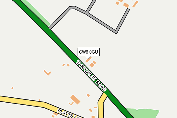 CW6 0GU map - OS OpenMap – Local (Ordnance Survey) CW6 0GU map - OS OpenMap – Local (Ordnance Survey)