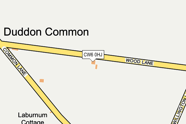CW6 0HJ map - OS OpenMap – Local (Ordnance Survey) CW6 0HJ map - OS OpenMap – Local (Ordnance Survey)