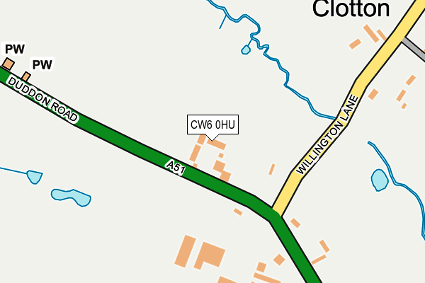 CW6 0HU map - OS OpenMap – Local (Ordnance Survey) CW6 0HU map - OS OpenMap – Local (Ordnance Survey)