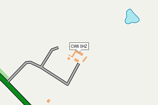 CW6 0HZ map - OS OpenMap – Local (Ordnance Survey) CW6 0HZ map - OS OpenMap – Local (Ordnance Survey)
