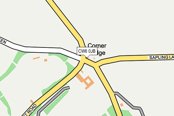 CW6 0JB map - OS OpenMap – Local (Ordnance Survey) CW6 0JB map - OS OpenMap – Local (Ordnance Survey)