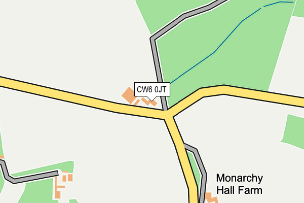 CW6 0JT map - OS OpenMap – Local (Ordnance Survey) CW6 0JT map - OS OpenMap – Local (Ordnance Survey)