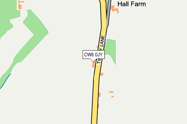 CW6 0JY map - OS OpenMap – Local (Ordnance Survey) CW6 0JY map - OS OpenMap – Local (Ordnance Survey)
