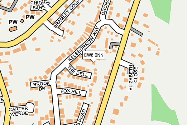 CW6 0NN map - OS OpenMap – Local (Ordnance Survey) CW6 0NN map - OS OpenMap – Local (Ordnance Survey)