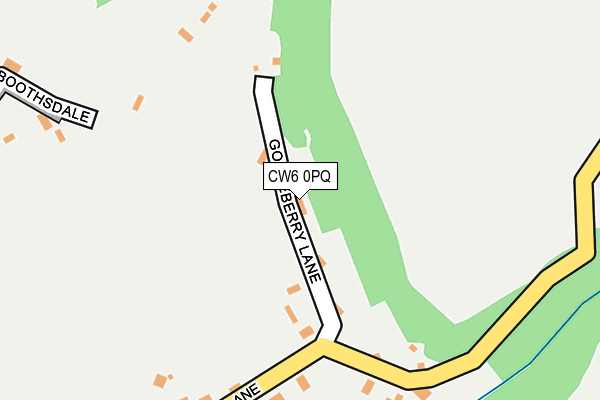 CW6 0PQ map - OS OpenMap – Local (Ordnance Survey)