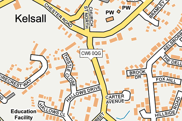 CW6 0QG map - OS OpenMap – Local (Ordnance Survey) CW6 0QG map - OS OpenMap – Local (Ordnance Survey)