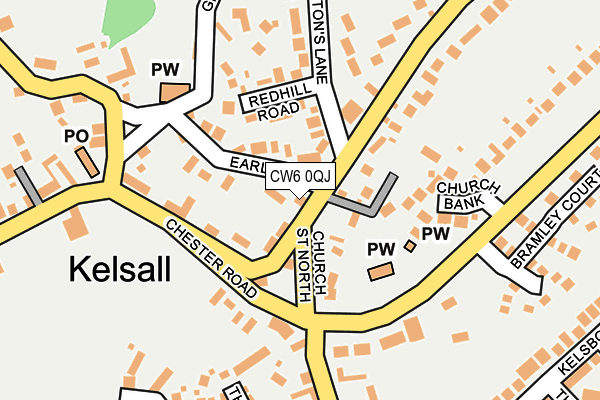CW6 0QJ map - OS OpenMap – Local (Ordnance Survey) CW6 0QJ map - OS OpenMap – Local (Ordnance Survey)