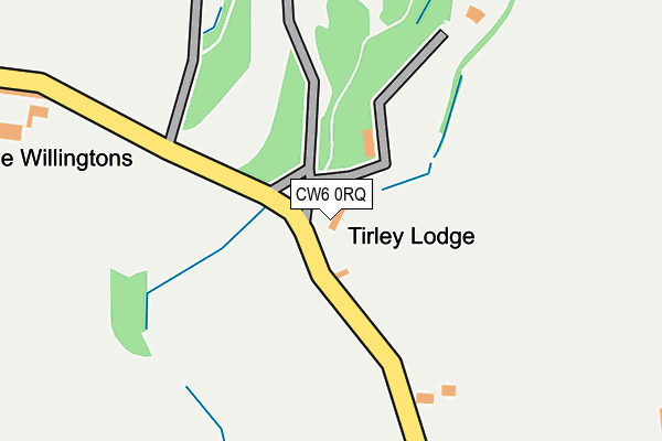 CW6 0RQ map - OS OpenMap – Local (Ordnance Survey) CW6 0RQ map - OS OpenMap – Local (Ordnance Survey)