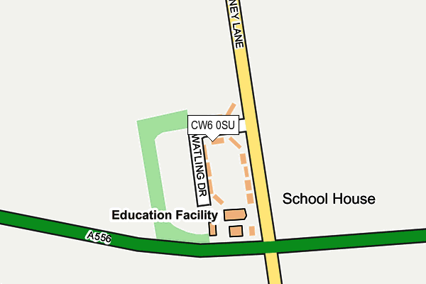 CW6 0SU map - OS OpenMap – Local (Ordnance Survey) CW6 0SU map - OS OpenMap – Local (Ordnance Survey)
