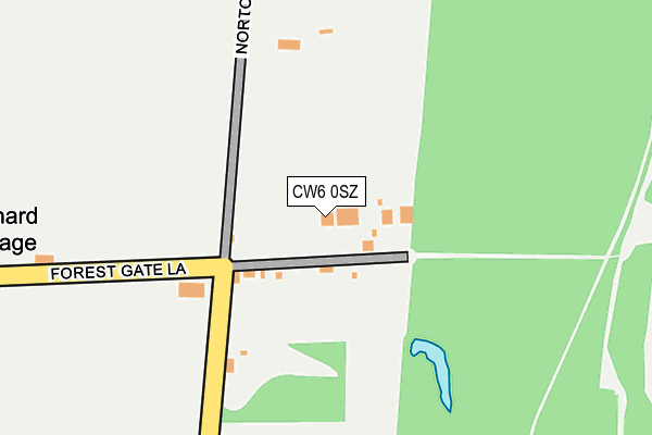 CW6 0SZ map - OS OpenMap – Local (Ordnance Survey) CW6 0SZ map - OS OpenMap – Local (Ordnance Survey)