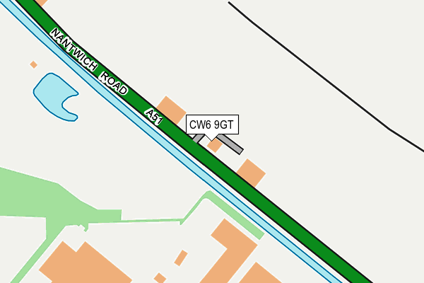 CW6 9GT map - OS OpenMap – Local (Ordnance Survey) CW6 9GT map - OS OpenMap – Local (Ordnance Survey)