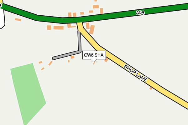 CW6 9HA map - OS OpenMap – Local (Ordnance Survey) CW6 9HA map - OS OpenMap – Local (Ordnance Survey)