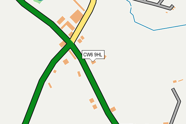 CW6 9HL map - OS OpenMap – Local (Ordnance Survey) CW6 9HL map - OS OpenMap – Local (Ordnance Survey)