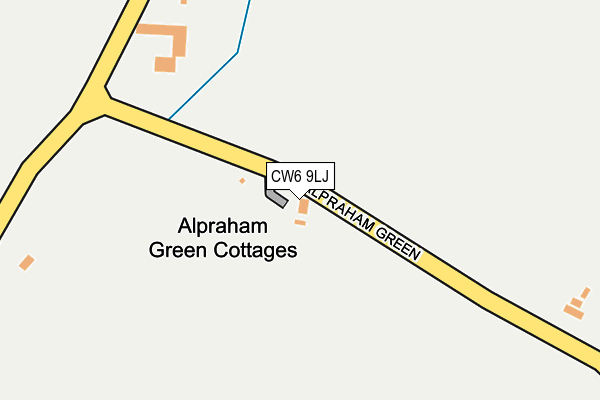 CW6 9LJ map - OS OpenMap – Local (Ordnance Survey) CW6 9LJ map - OS OpenMap – Local (Ordnance Survey)