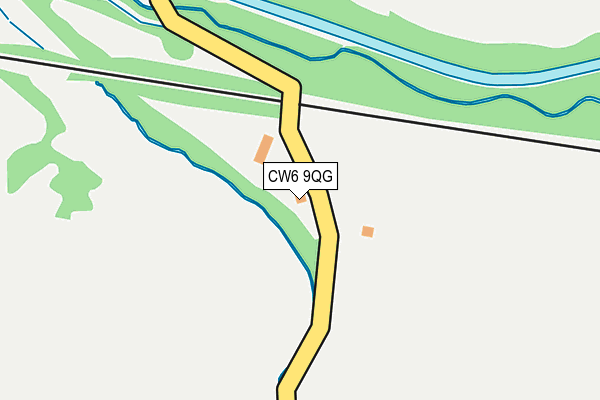 CW6 9QG map - OS OpenMap – Local (Ordnance Survey) CW6 9QG map - OS OpenMap – Local (Ordnance Survey)