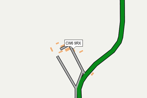 CW6 9RX map - OS OpenMap – Local (Ordnance Survey) CW6 9RX map - OS OpenMap – Local (Ordnance Survey)