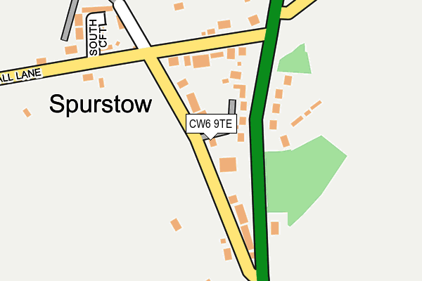 CW6 9TE map - OS OpenMap – Local (Ordnance Survey) CW6 9TE map - OS OpenMap – Local (Ordnance Survey)