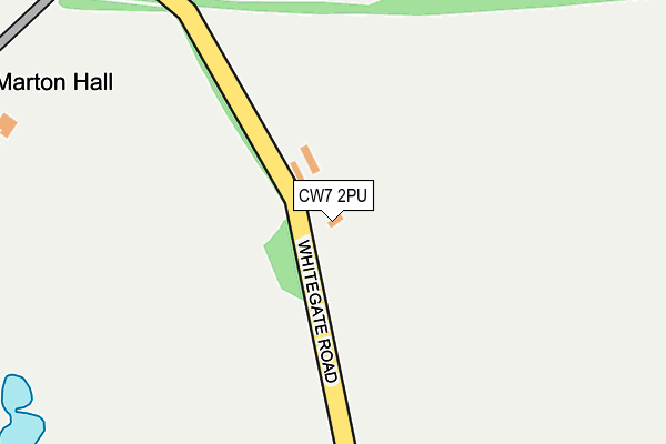CW7 2PU map - OS OpenMap – Local (Ordnance Survey) CW7 2PU map - OS OpenMap – Local (Ordnance Survey)