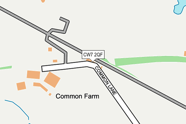 CW7 2QF map - OS OpenMap – Local (Ordnance Survey) CW7 2QF map - OS OpenMap – Local (Ordnance Survey)