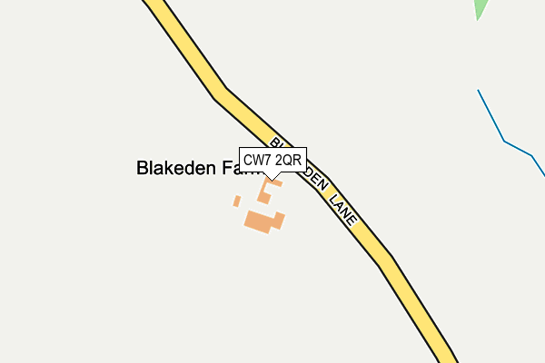 CW7 2QR map - OS OpenMap – Local (Ordnance Survey) CW7 2QR map - OS OpenMap – Local (Ordnance Survey)