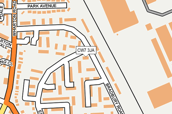 CW7 3JA map - OS OpenMap – Local (Ordnance Survey) CW7 3JA map - OS OpenMap – Local (Ordnance Survey)