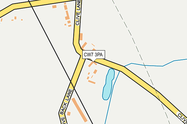 CW7 3PA map - OS OpenMap – Local (Ordnance Survey) CW7 3PA map - OS OpenMap – Local (Ordnance Survey)