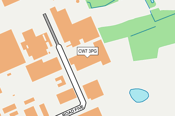 CW7 3PG map - OS OpenMap – Local (Ordnance Survey) CW7 3PG map - OS OpenMap – Local (Ordnance Survey)