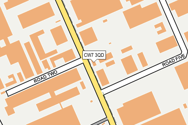 CW7 3QD map - OS OpenMap – Local (Ordnance Survey) CW7 3QD map - OS OpenMap – Local (Ordnance Survey)