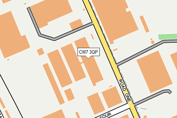 CW7 3QP map - OS OpenMap – Local (Ordnance Survey) CW7 3QP map - OS OpenMap – Local (Ordnance Survey)