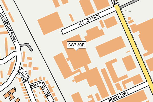 CW7 3QR map - OS OpenMap – Local (Ordnance Survey) CW7 3QR map - OS OpenMap – Local (Ordnance Survey)