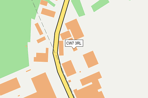 CW7 3RL map - OS OpenMap – Local (Ordnance Survey) CW7 3RL map - OS OpenMap – Local (Ordnance Survey)
