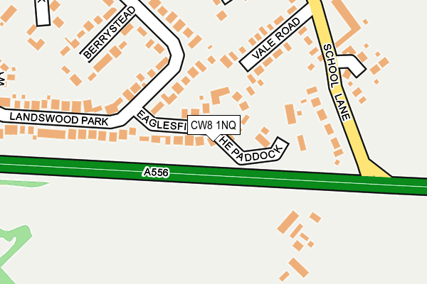 CW8 1NQ map - OS OpenMap – Local (Ordnance Survey) CW8 1NQ map - OS OpenMap – Local (Ordnance Survey)